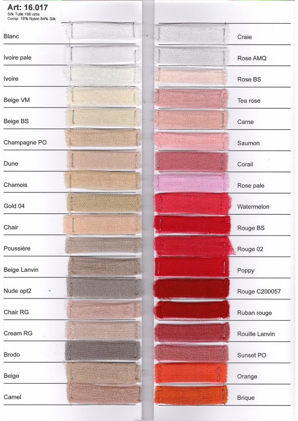 CAUDRY SILK TULLE : 16.017